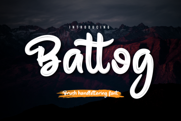 Battog: A Brush Handwritten Font for Creative Web Design