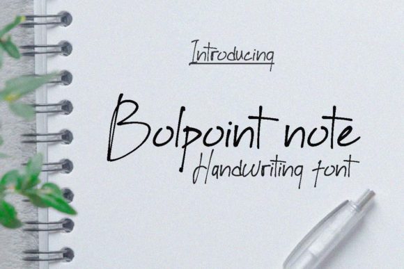 Bolpoint Note: A Handwritten Font for Creative Web Design