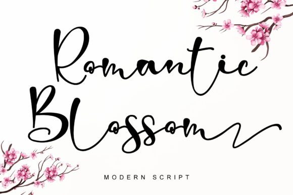 Bring Charm to Your Creations with Romantic Blossom Font