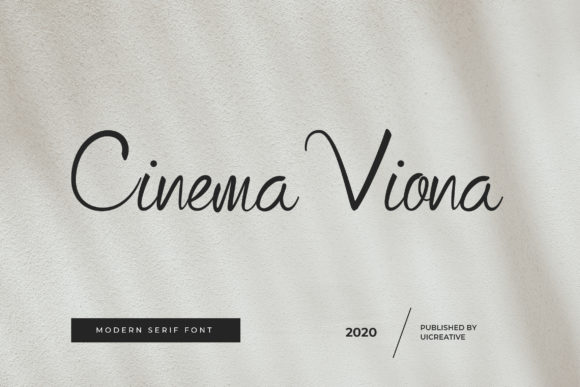 Cinema Viona: A Delicate Script Font for Editorial Elegance