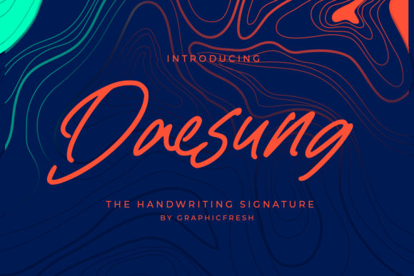 Daesung: A Cursive Font for Timeless Web Design