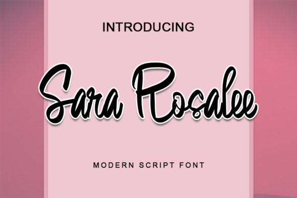 Discover the Elegance of Sara Rosalee: A Handwritten Font for Editorial Design