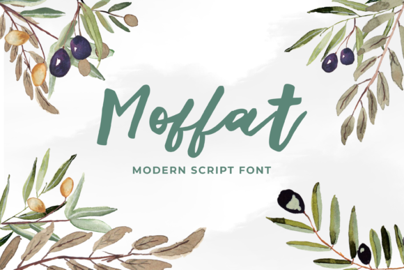 Elevate Your Editorial Design with Moffat, a Graceful Script Font
