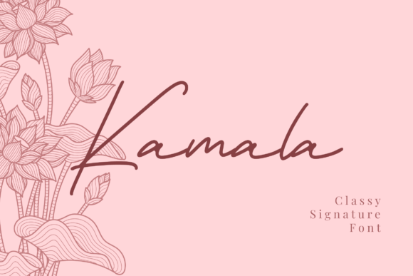 Elevate Your Web Design with Kamala: A Signature Script Font