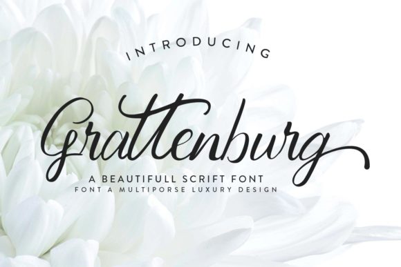 Grattenburg: A Handwritten Font for Elegant Editorial Design