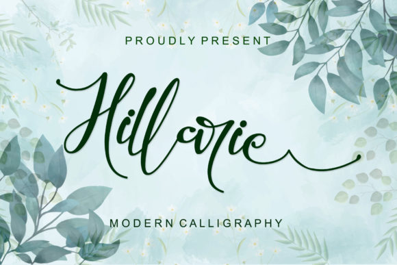 Hillarie: A Handwritten Font for Editorial Elegance