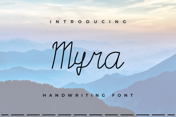 Myra: A Script Amp Font for Elegant Branding