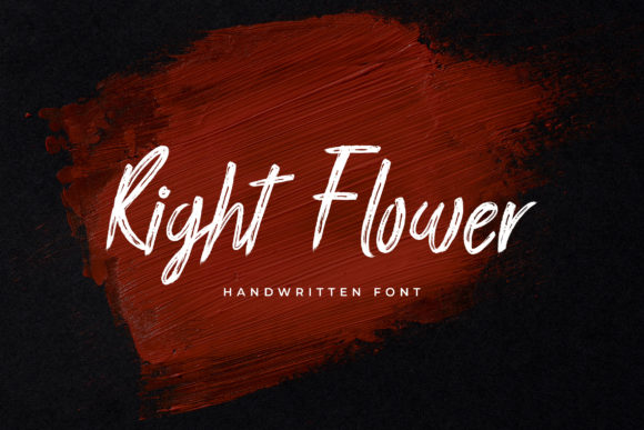 Right Flower: A Delicate Script Font for Creative Makers