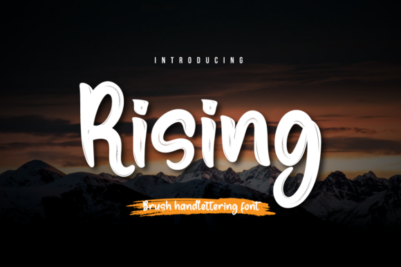 Rising: A Handwritten Font for Editorial Elegance