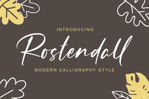 Rostendall: A Classic Handwritten Font for Creative Campaigns