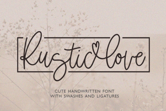 Rustic Love: A Charming Handwritten Font for Web Design