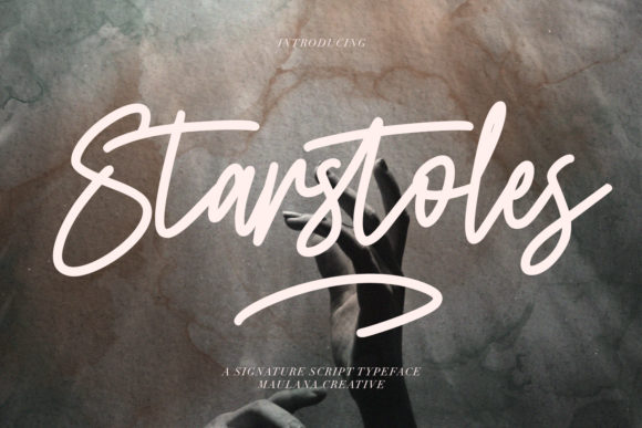 Starstoles: A Handwritten Font for Crafters and Makers