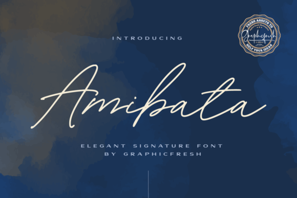 Transform Your Brand with Amibata: A Sweet and Cursive Font