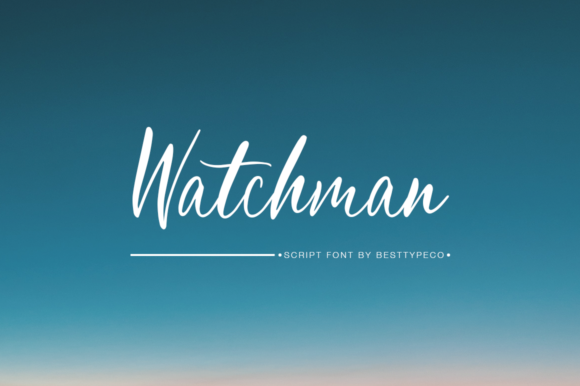 Watchman: A Handwritten Font for Elegant Web Design