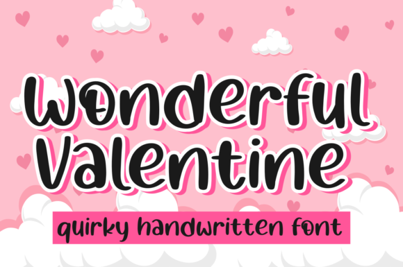 Wonderful Valentine: A Whimsical Handwritten Font for Creative Projects